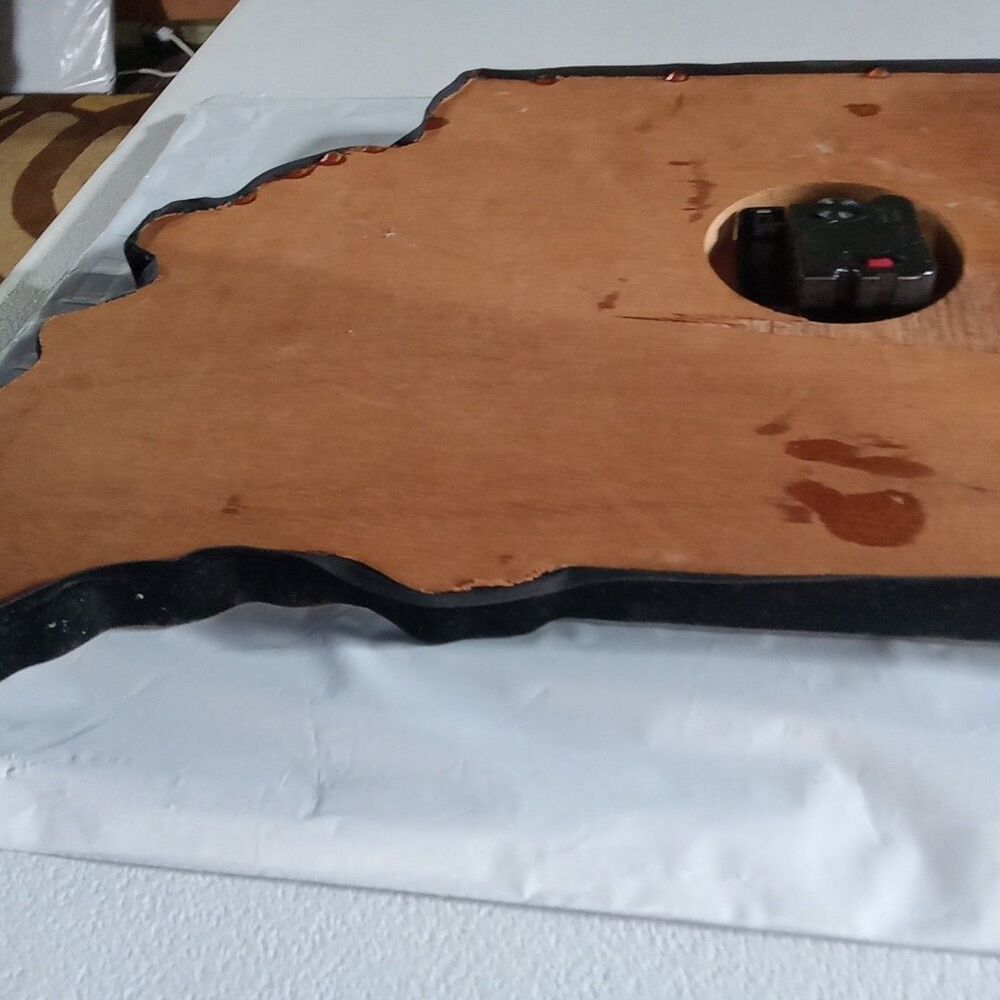 Handmade Indiana Clock With Counties In Indiana On It Clock 20 Inches Long - Picture 4 of 4